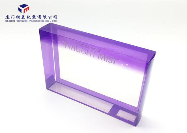 Rectangle PET Clear Plastic Box Packaging Offset Printing For Body Lotion Set