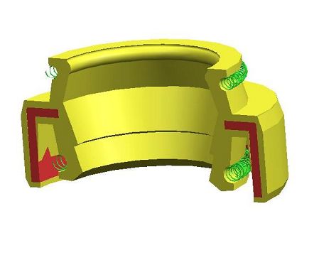 уплотнение масла амортизатора удара 1.0g/Cm3 ROHS NBR