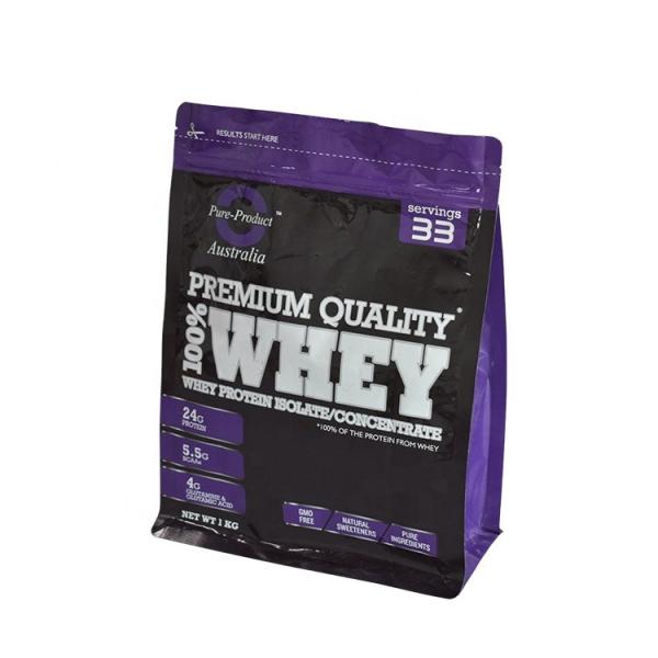 Smell Proof Custom Whey Protein Powder Mylar Barrier Eco Friendly Packaging Bags