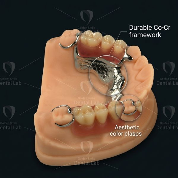 CE Modern Dental Lab China 3D Printed Partial Denture Medical Grade
