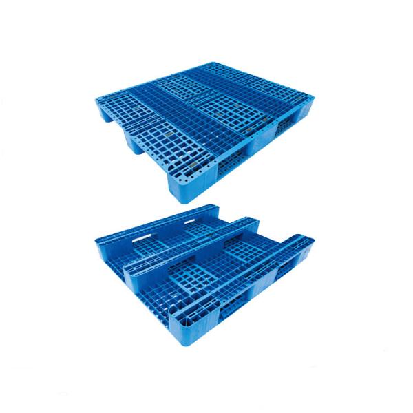 Páletes plásticas resistentes empilháveis do HDPE do Euro da pálete 1500Kg dos PP