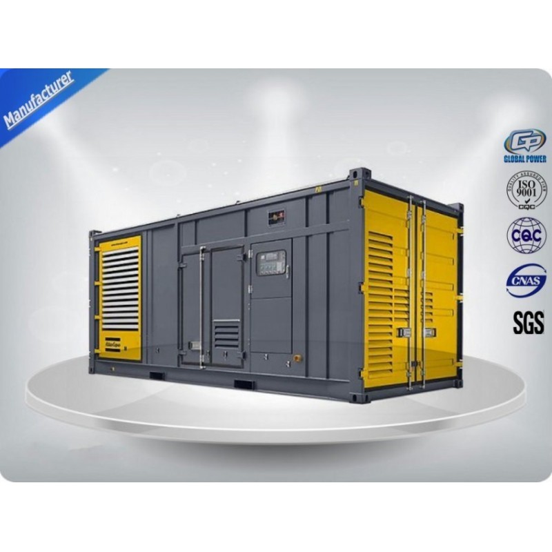 Twelve - Cylinder Container Type Silent Diesel Genset ,  800 Kw Diesel Generator Set