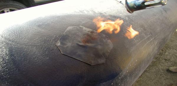 Heat-Applied Cross-Linked Polyethylene Backing Repair Patch For PE Coating Damage Repair