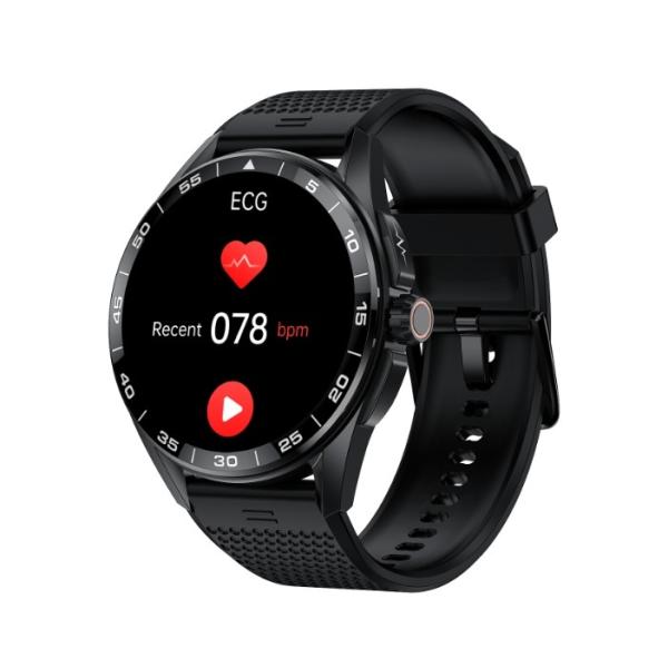 1.43'' Smart Watch Circle Shape Android Ip68 Ecg Body Temperature Advanced Chipset