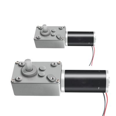 20W Reversible Dc Motor Micro Worm Gear For Electric Door Curtain Robot