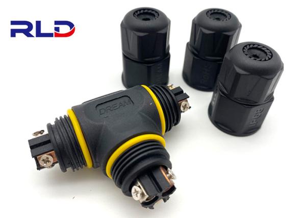 Conector impermeável impermeável dos conectores 2PIN 3PIN 4PIN IP68 do cabo distribuidor de corrente