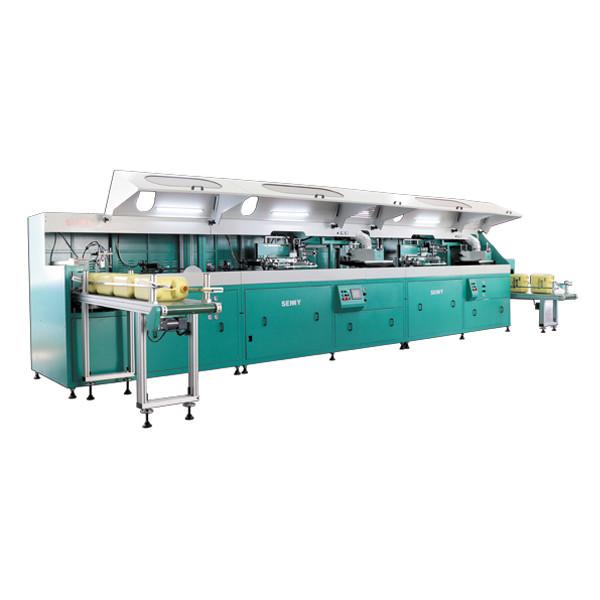 Máquina de serigrafia de 5 cores 1000pcs/h 250*400mm Para recipiente