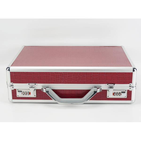 Витринного шкафа дозора перемещения хранения 42 дозоров портфель дозора PU алюминиевого красный кожаный алюминиевый