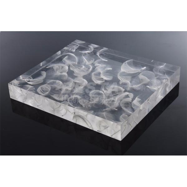 Декоративные стеклянные панели окна с эффектом белого перья 15-60 мм OEM