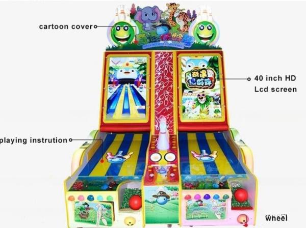 400W Bowling Arcade Game Machine Coin Operated Bowling Machine With 42 HD LCD Display