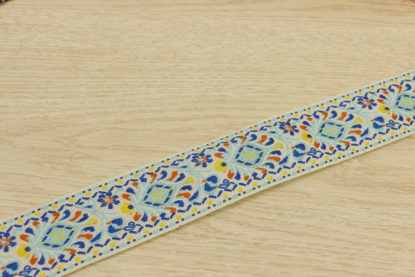 Clothing Decorative Woven Tapes Jacquard Webbing 40mm Width Polyester Material