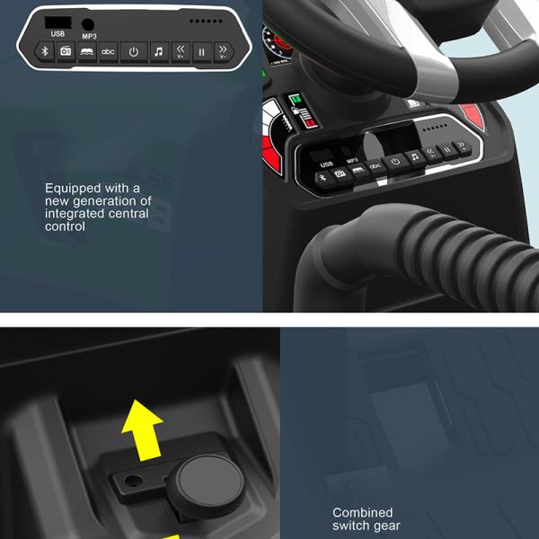 2022 Аккумулятор 12V10AH*1/24V7AH*1 Езда на тракторе Дети Большие игрушки Автомобиль с индикатором мощности