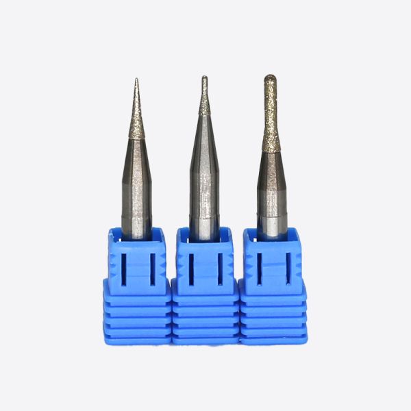 Zirconia Milling Bur diamond coated milling tool optimized for milling of zirconia glass ceramics PMMA and wax with surface finish