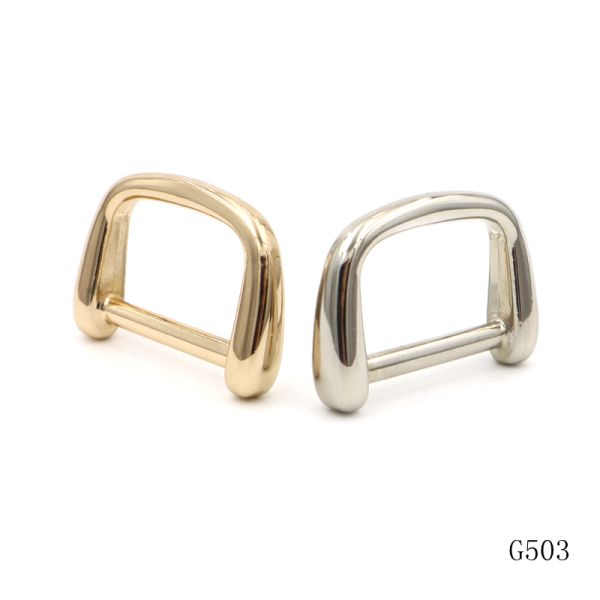 24mm Metal D Ring Zinc Alloy Square D Ring 1 Inch With Smooth Edge