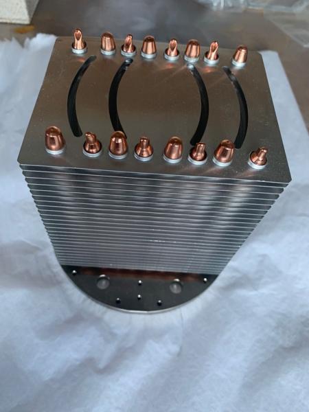 o cobre 350w aglomerou o dissipador de calor 210x180mm da luz da fase de Heatpipes