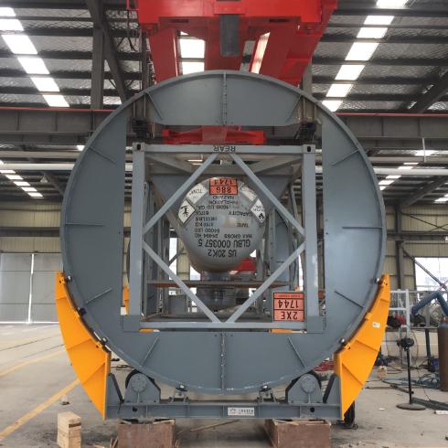 ISO Tank Container Rotation Machine Automatic Turnover Rotating Machine