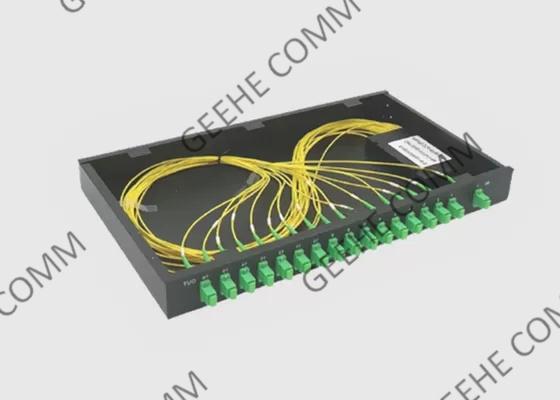 1×16 Rack Mount 1U SC/APC Fiber Optic PLC Splitter
