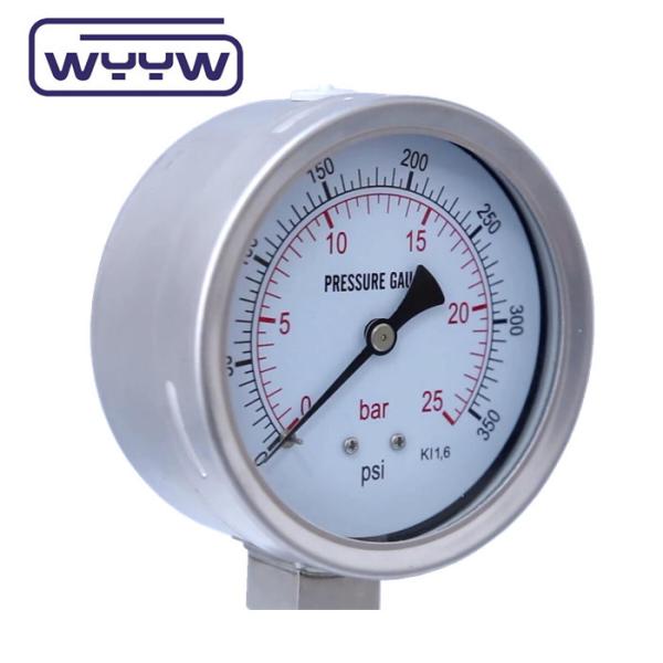 100mm All SS304 Safety Glass Bayonet Pressure Gauge 1 Year Warranty