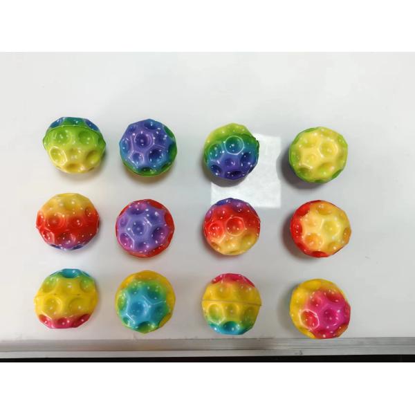 Экологически чистый высокий отскакивающий лунный формы противопожарный мяч игрушки космический мяч для детей играть