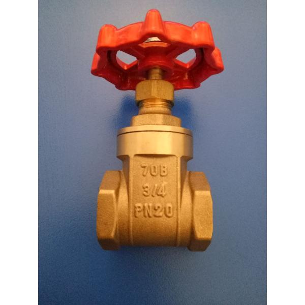 CW617N Forged Brass Plumbing Valves Non Rising Stem Threaded Bonnet DN Design