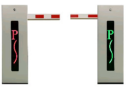 Cheap DC Motor 24v Parking Gate Barrier , Moving Arm Automatic Parking Gate