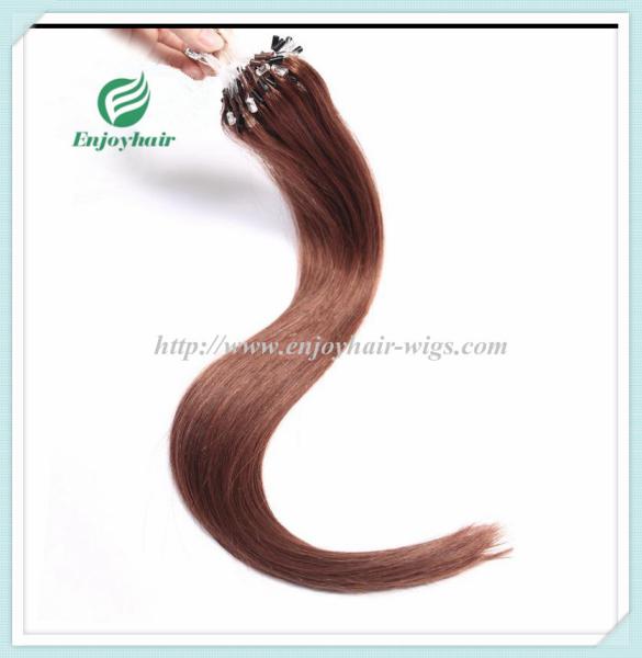 Micro ring loop hair extensions 16-26L brazilian remy hair 33# color hair