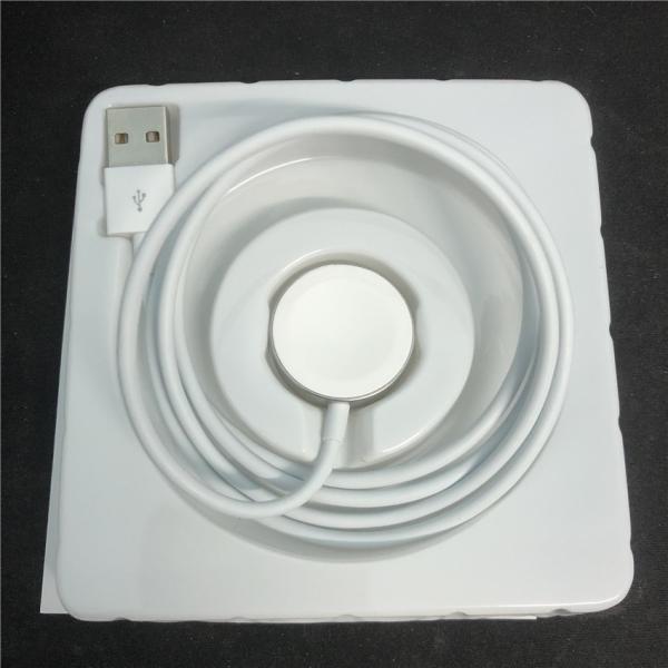 1m Wireless Qi Magnetic Charger Cable white ABS For Watch 1 2 3 4 5 6