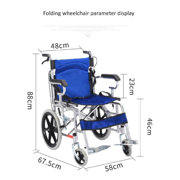 Breathable Fabric Cushion Tianjin Producer Chrome Frame Folding Steel Manual Wheelchair