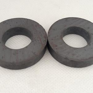 Grande ímã industrial 53mm x 24mm x 11mm do orador da ferrite da forma do anel