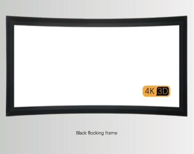 Home Cinema Auditorium Projector Screen Arc Frame Retractable Wall Mounted 100 Inch