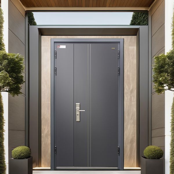 Finished Surface Manual-Opening Steel Door Security for House Entrances