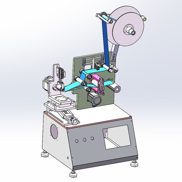Semi Automatic Desktop Conical Cups Labeling Machine Coffee Ice Cream And Milk Cups Label Sticker Machine