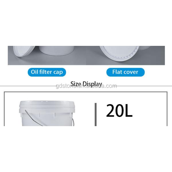 Top Dia 30cm 20 Litre Paint Bucket With Handle 90 Mils Thick