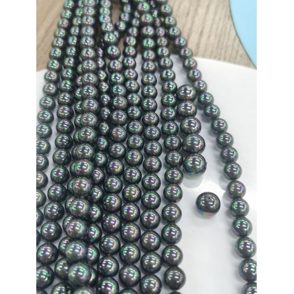 3mm 4mm 6mm 8mm Imitation Glass Pearl Beads Rainbow Color for Jewelry Making