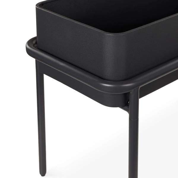 Hotel de 5 estrelas de luxo ao ar livre Vaso de flores de metal preto