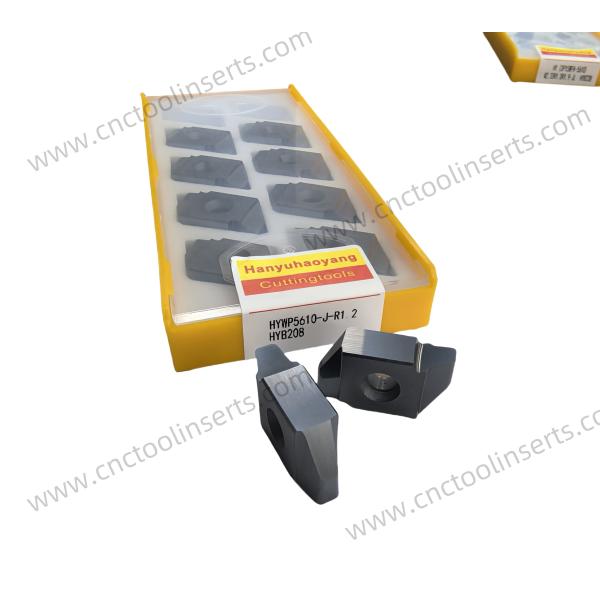 PVD Coated HYB208 CNC Cyclone Milling Series Inserts, Model HYWP5047-J, Suitable For Machining All Difficult-To-Cut Materials Except High-Temperature Alloys.