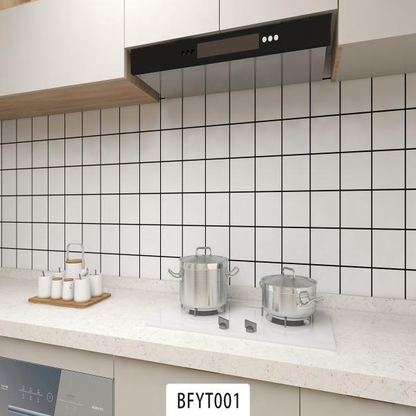 Fácil de instalar pegatina de baldosas 3D Autoadhesivo PVC Backsplash Papel de pared para cocina y baño