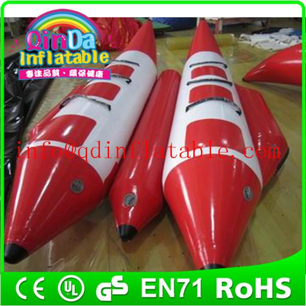Team water sports summer hot floating fly fish inflatable banana boat for sale