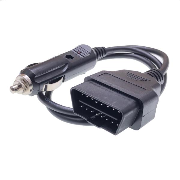 Vauxhall Europe Car Fitment AOTAI J1962 OBDII 16Pin Male 12V OBD2 to Cigarette Lighter Adapter Extension Cable