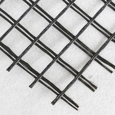 High Strength 30-150kN/M Fiberglass Geogrid For Enhancing Slope Stability