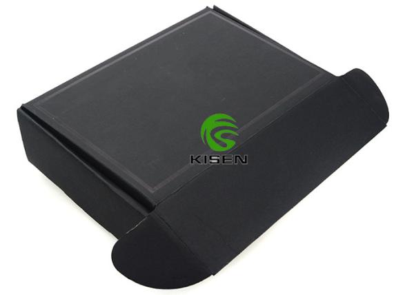 Shipping Mailer Cardboard Jewelry Gift Boxes Black Color Corrugated Die Cut
