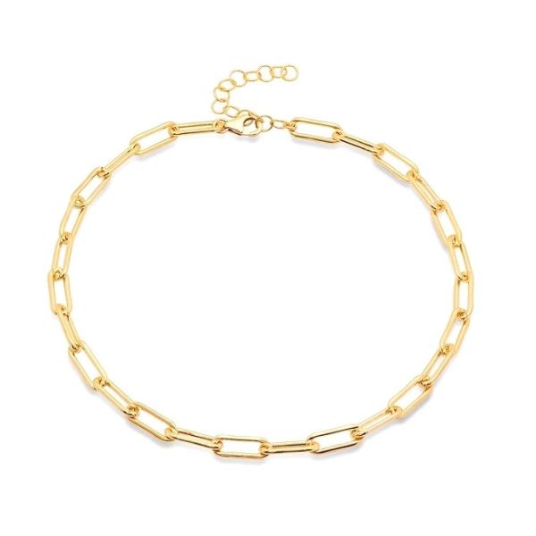 18K Gold Plated Chain for Men and Women Thick Fashion Stainless Steel Necklaces