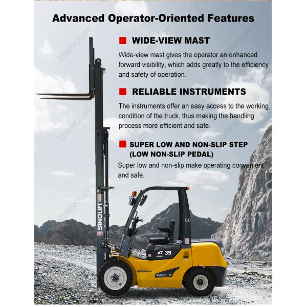 G2 Series 1.5-3.5t Internal-Combustion Counter Balance Forklift with OEM Manufacturer Service