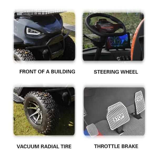 Lake Horse Golf Cart Tire Electric Car Golf Buggy Mini with 7-9h Charge Time