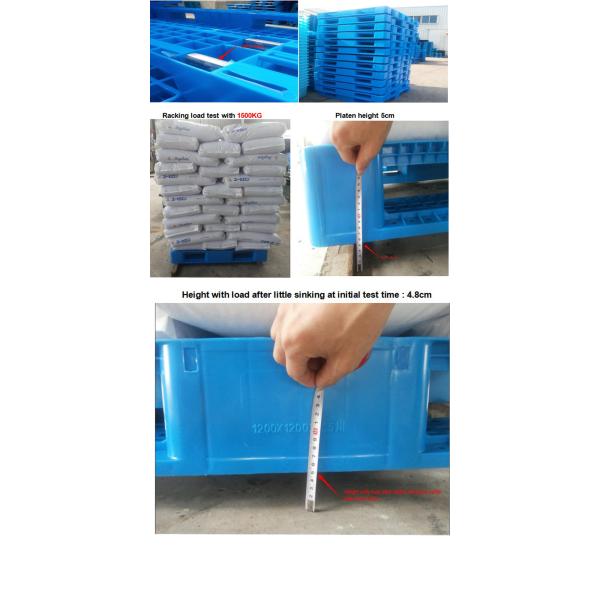 Recyclable HUADING 1200*800 Single Faced Style Euro Plastic Pallet