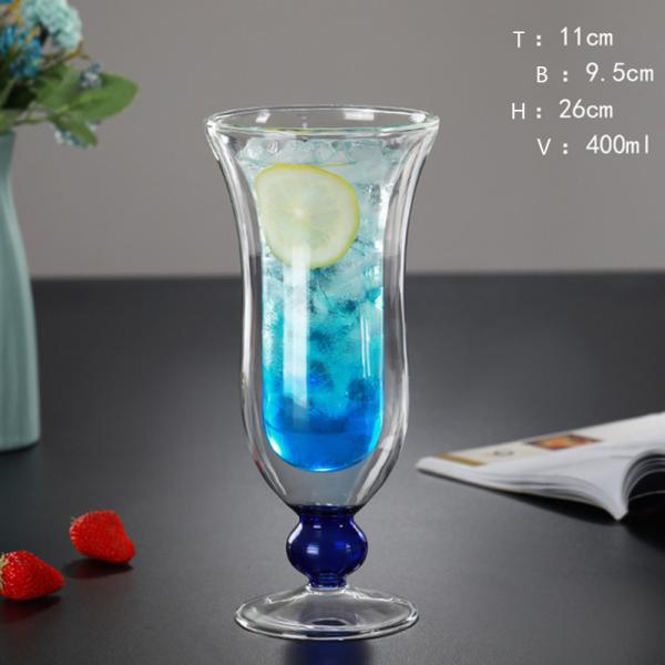 Custom 200ml Double Wall Insulated Borosilicate Glass Cup