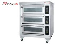 equipamento comercial elétrico da cozinha da padaria de 150kg 1220mm bandejas de 2 camadas 4 que cozem o forno