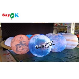 Приведенный освещающ материал PVC планет 0.25mm огромной смертной казни через повешение раздувной 8