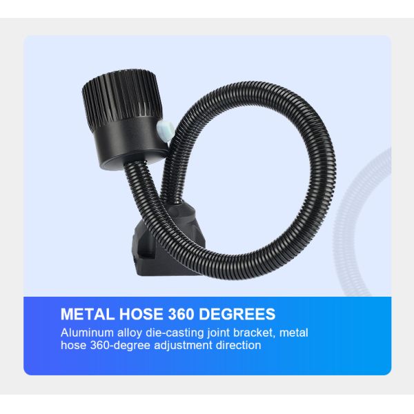 Luz de trabajo LED de cuello de cisne impermeable AC 220V Fácil instalación para máquina CNC