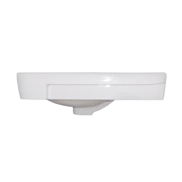 Керамический Semi утопленный таз мытья 586x470x173mm с переполнением